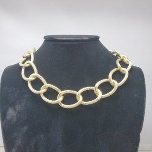 Mystique gold link chain necklace